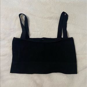 Straight across black tank